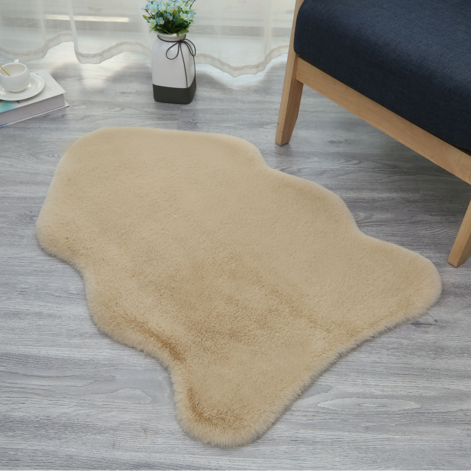 Faux Fur Animal Shape Area Rug Carpet