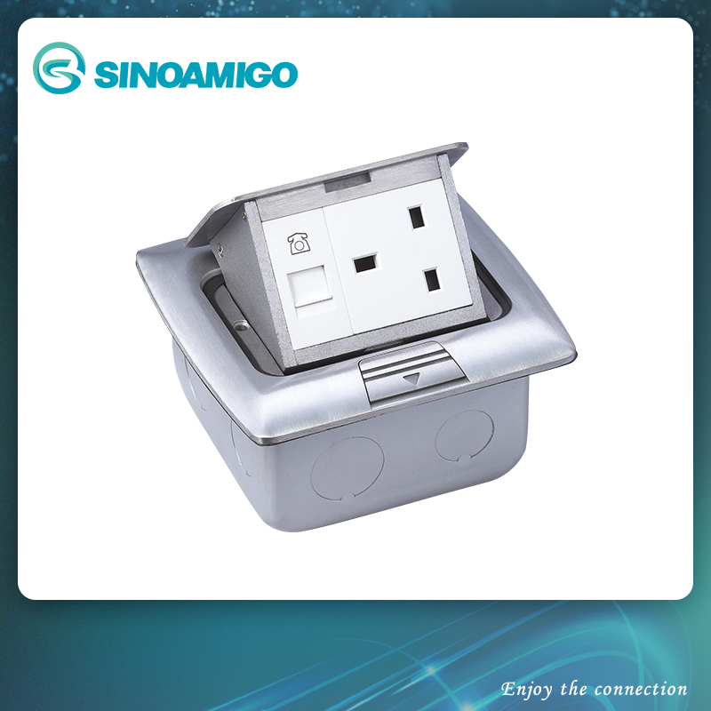 3 Module Capacity CE Approved Floor Box Socket