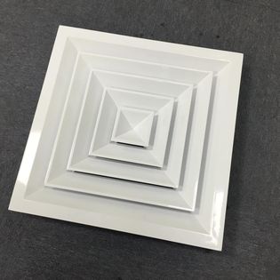 4-Way Square Ceiling Air Diffuser for HVAC Systems