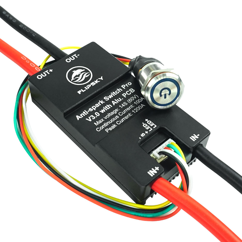 FlipSky Aluminum Upgraded Fireproof Switch 3.0