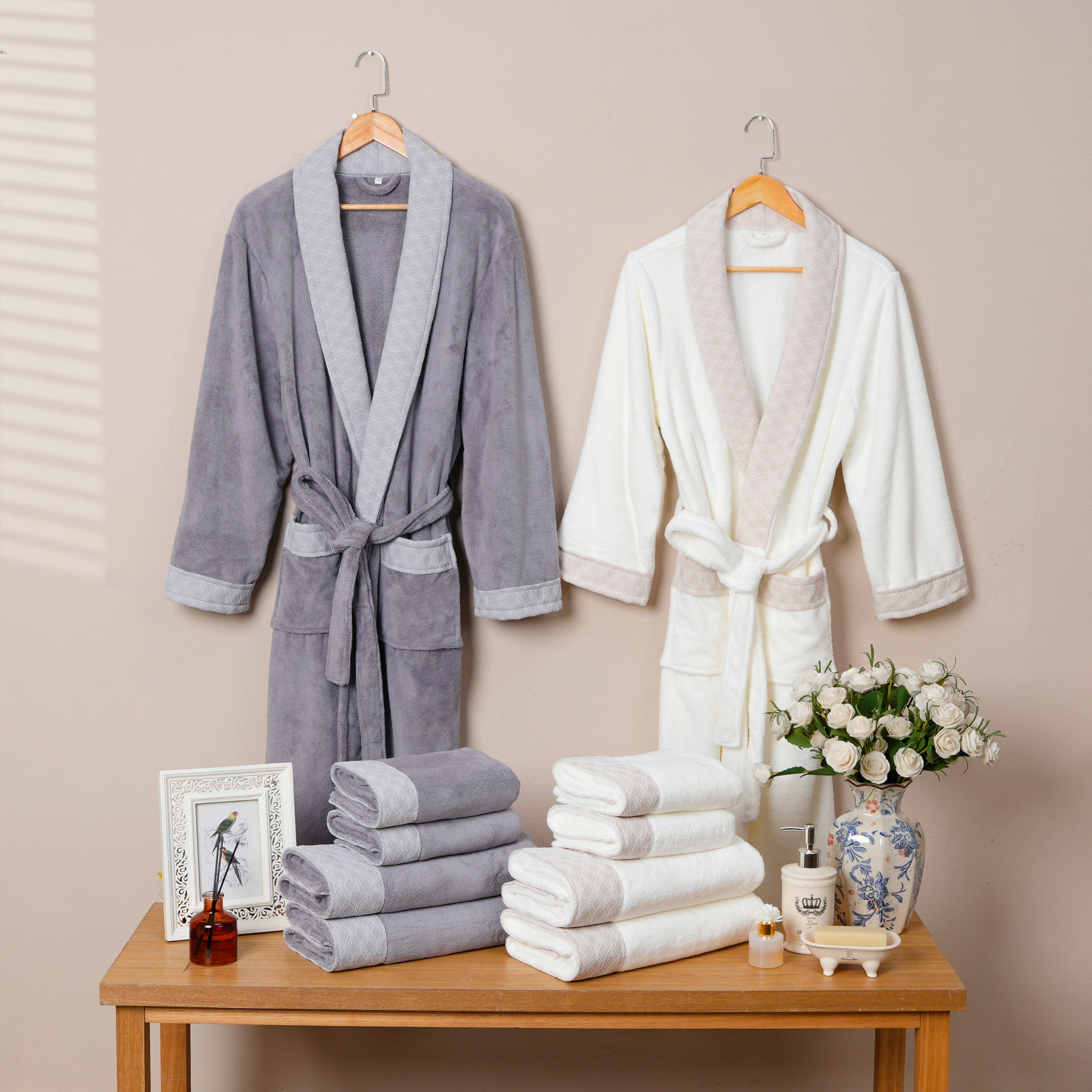 Coral Fleece Chenille Bathrobe