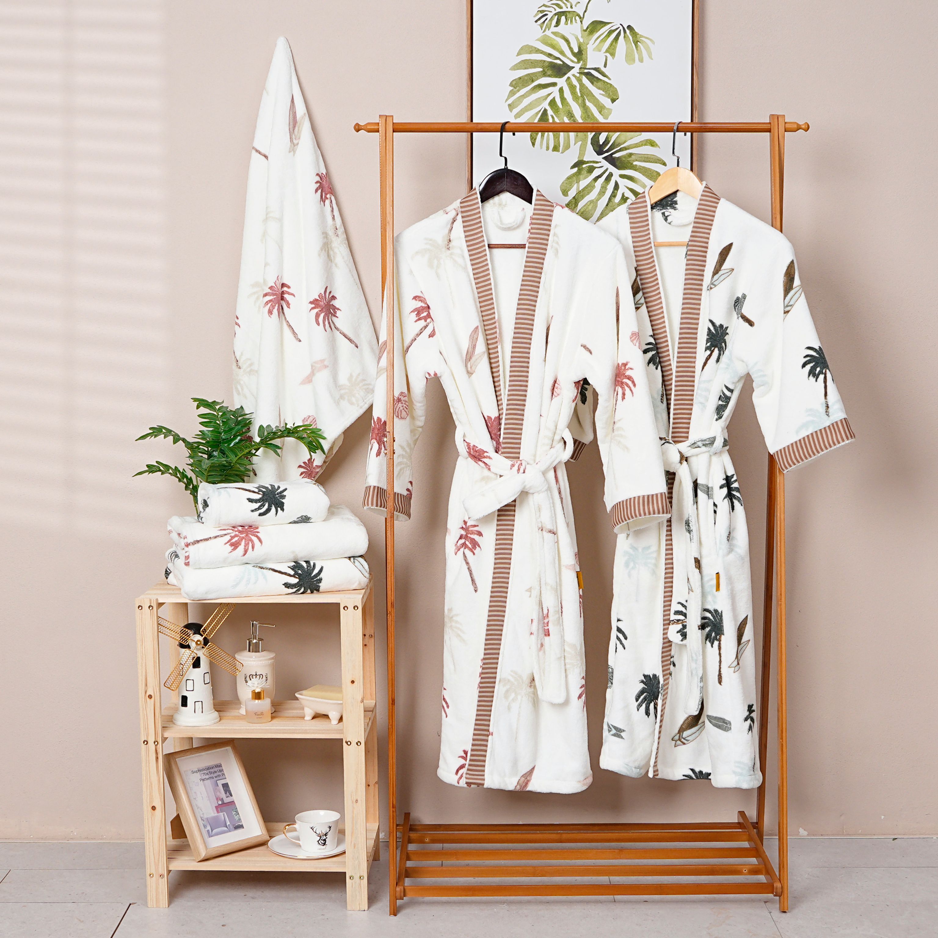 Coral Fleece Bathrobe
