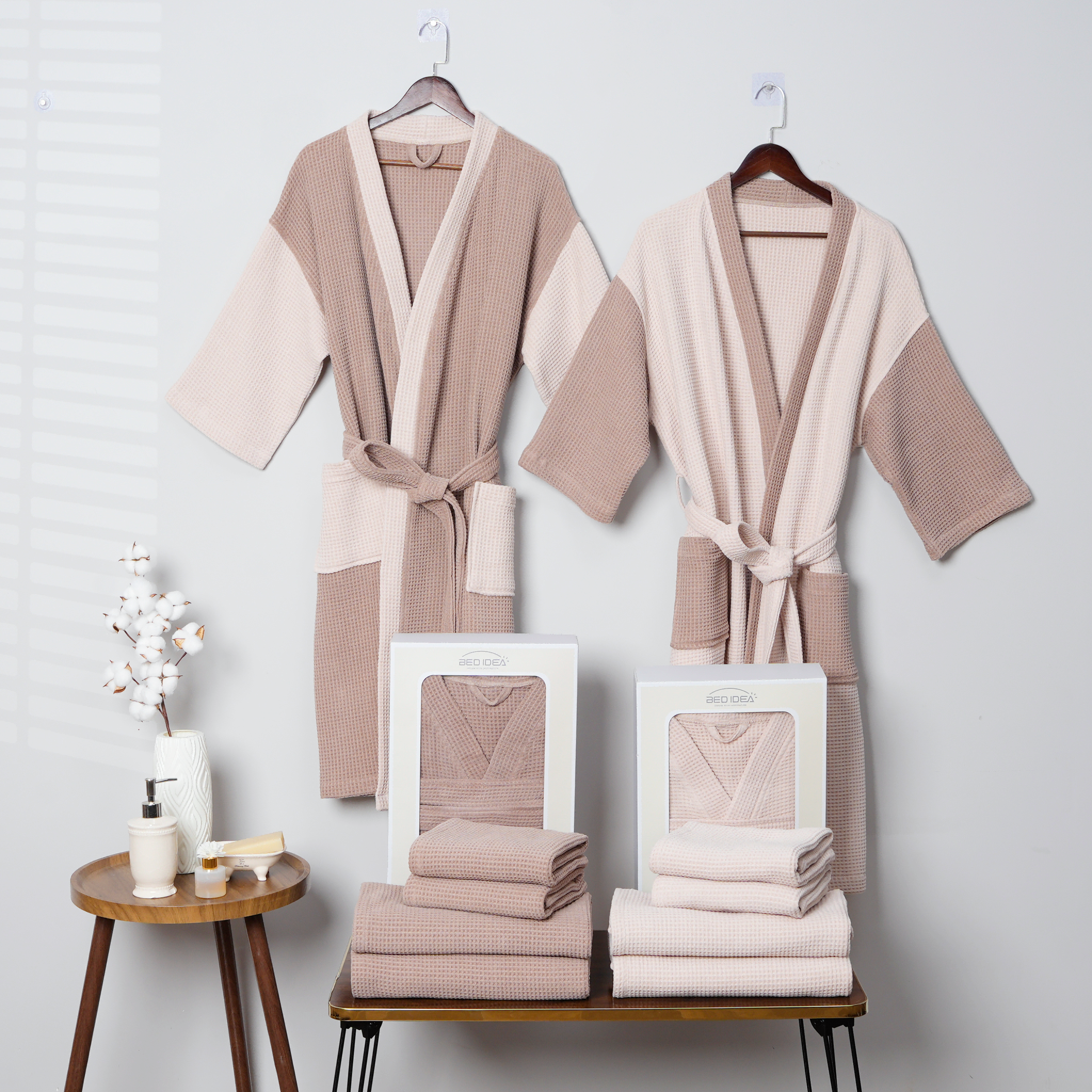 Cotton Solid Bathrobe