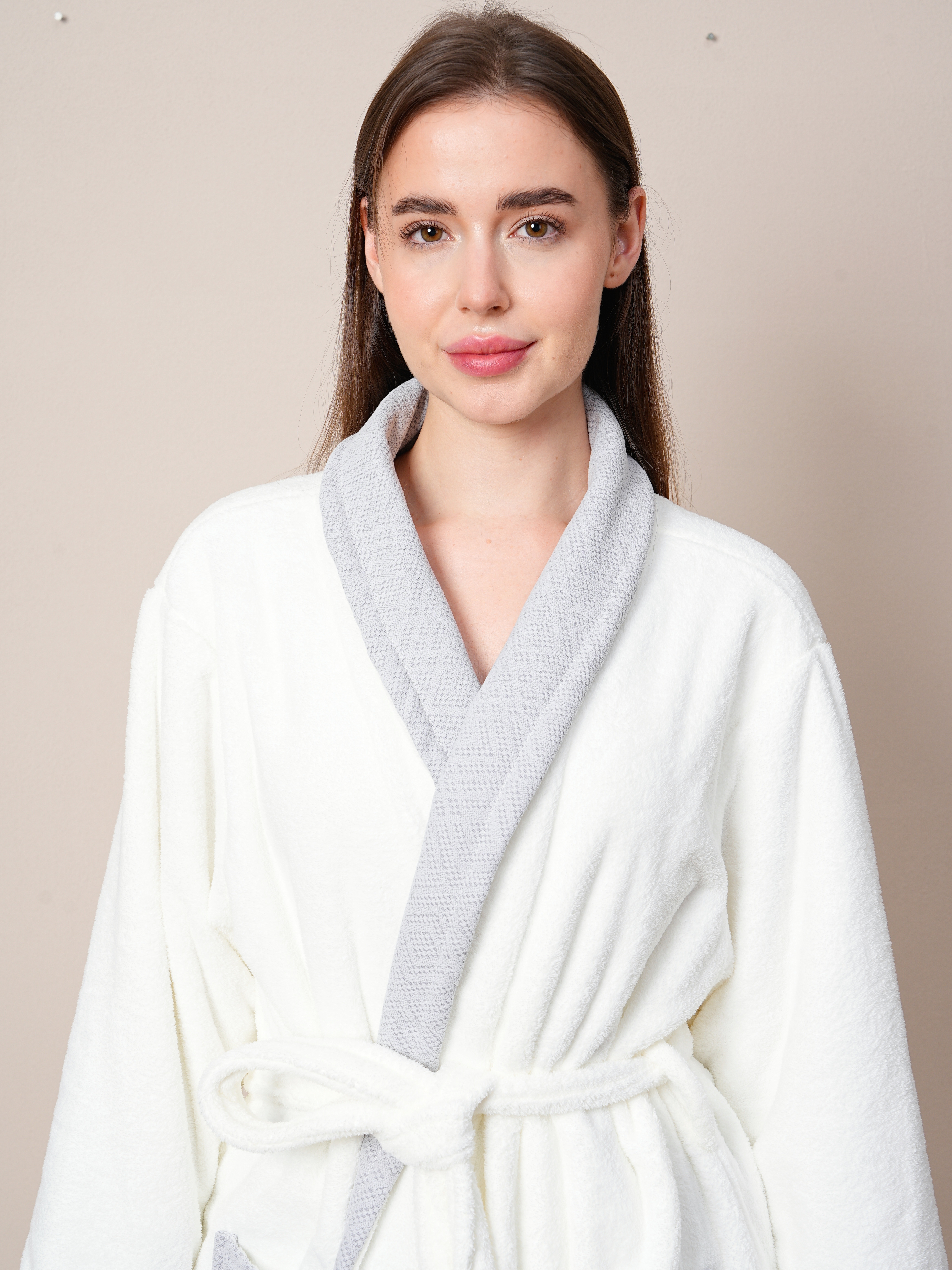 Coral Fleece Diamond Bathrobe