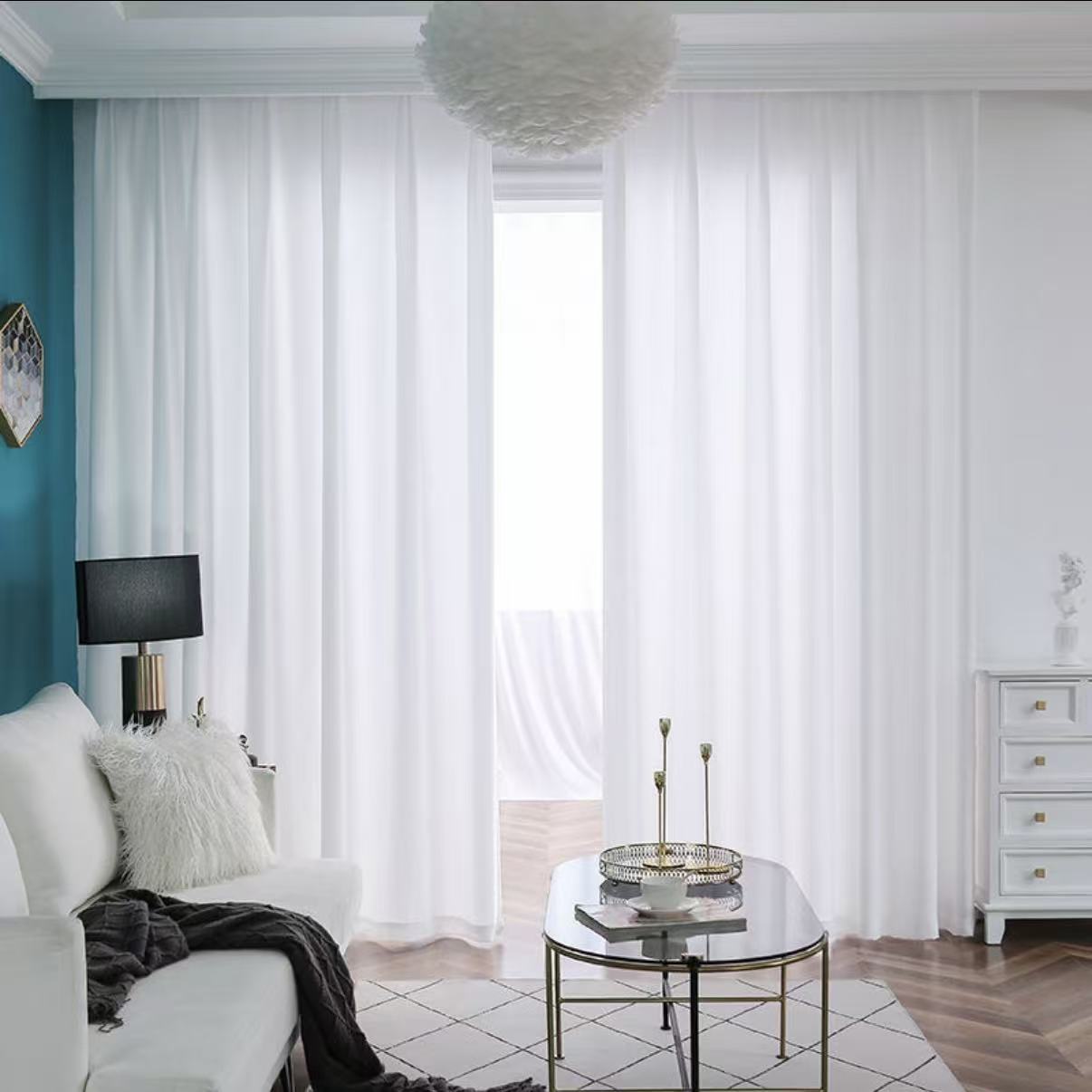 White Sheer Curtains