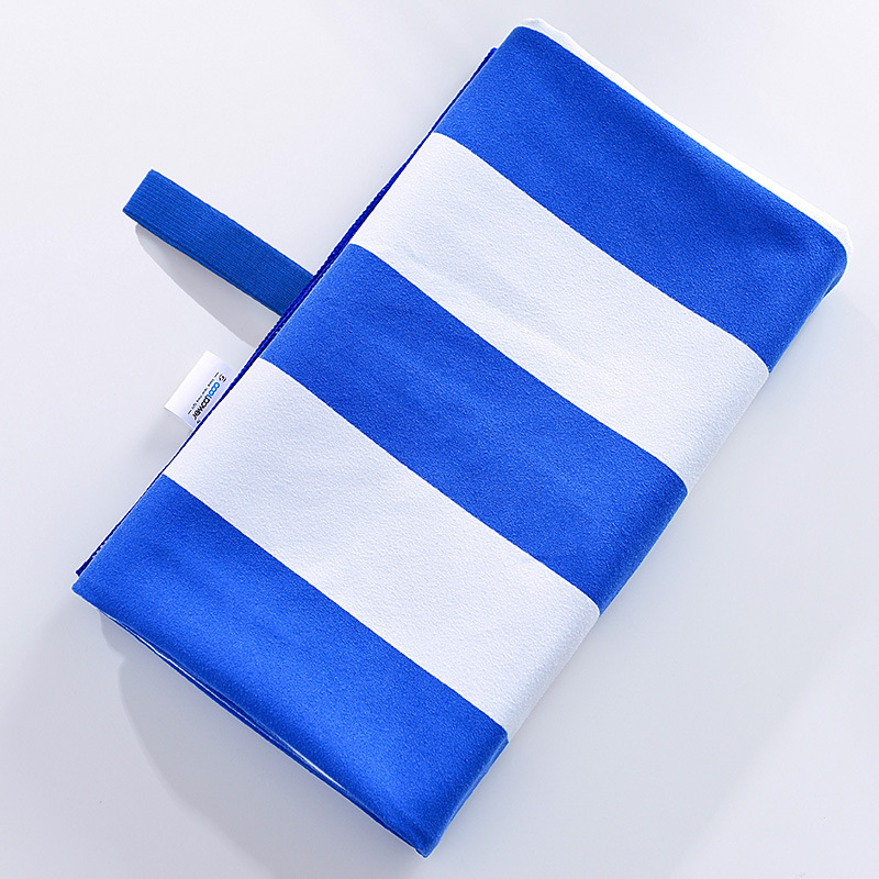 Suede Microfiber Sublimation Printing Stripe Beach Towel 70x140cm