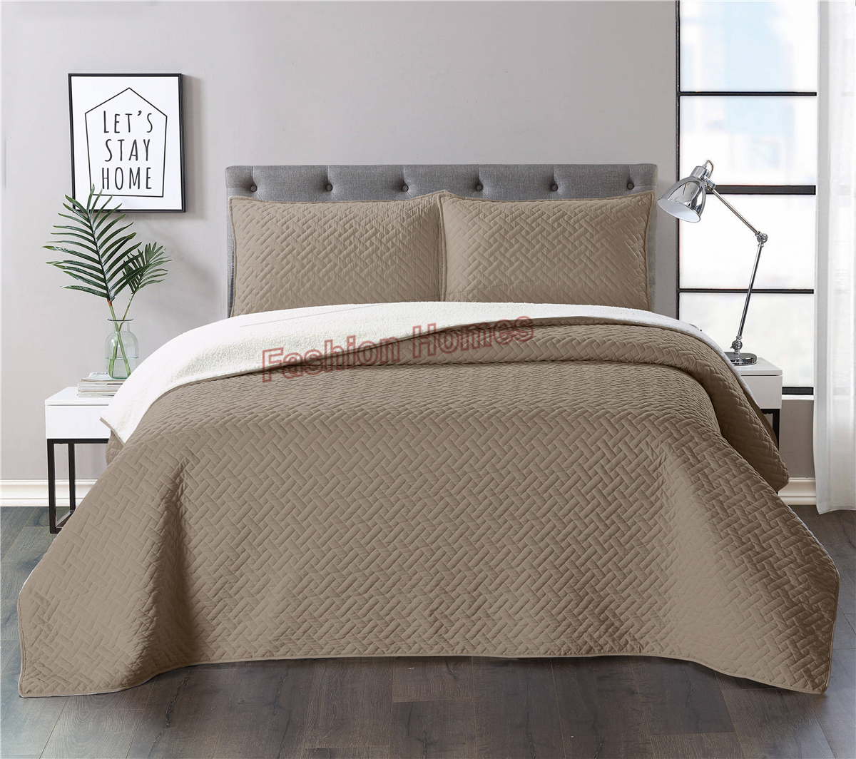 3 Piece Microfiber Quilt Set