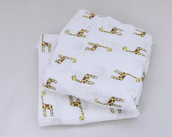 100% Cotton Muslin Baby Swaddle Blanket