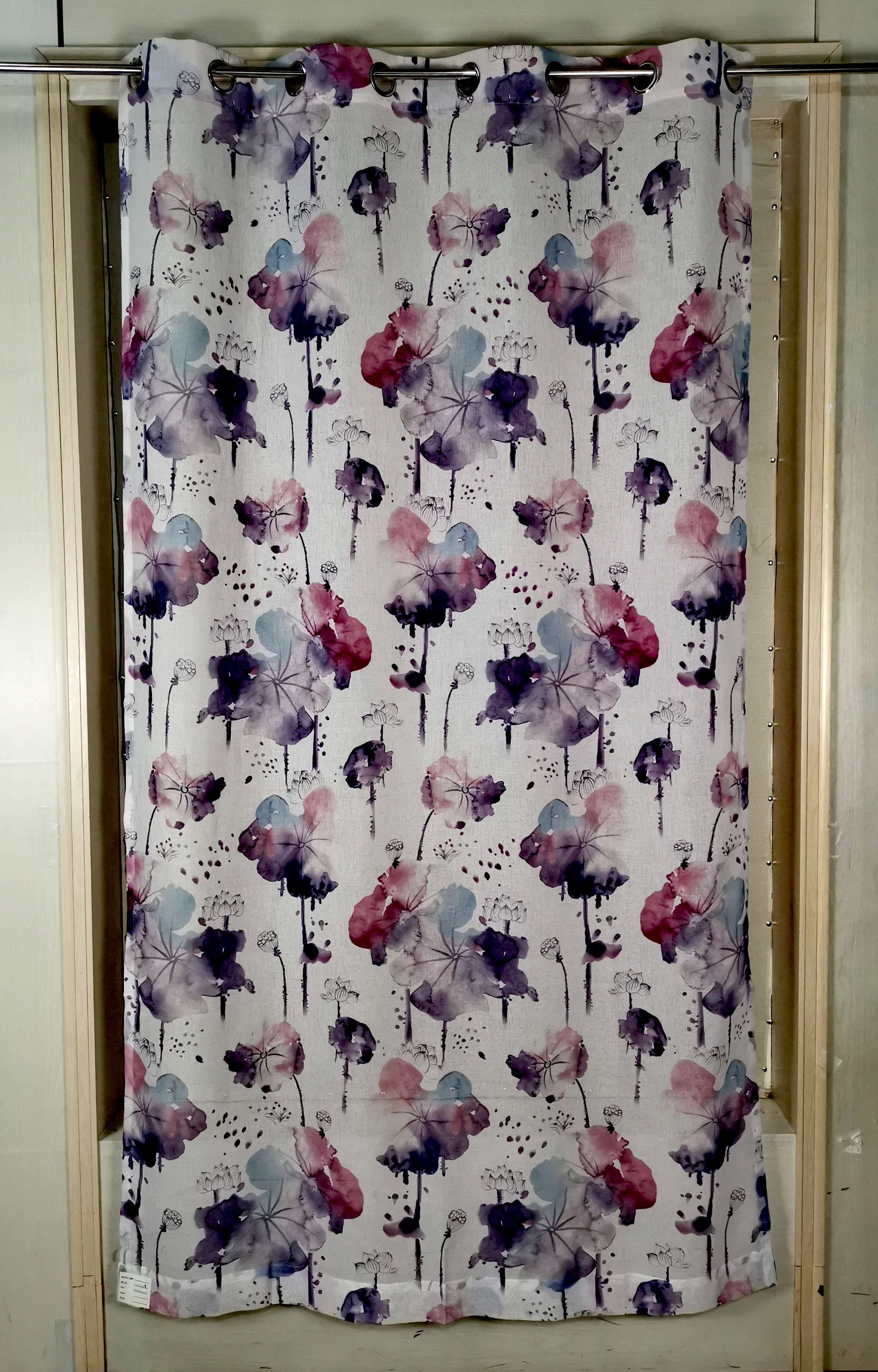 100% Polyester Printing Sheer Curtain