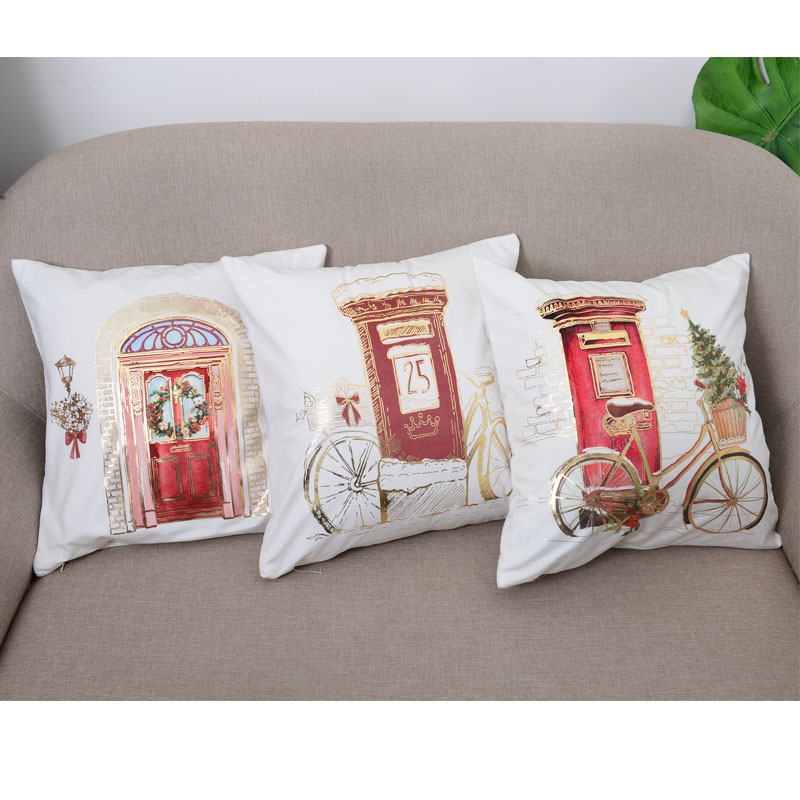 Gold Foil Printing Cushion/Pillow Cover