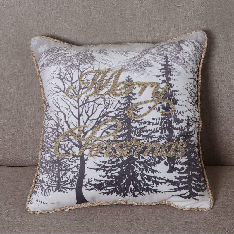 Customizable Printed and Embroidered Pillow and Cushion Covers