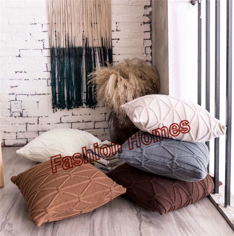 2021 Fashionable Soft Knit Pillow Cases