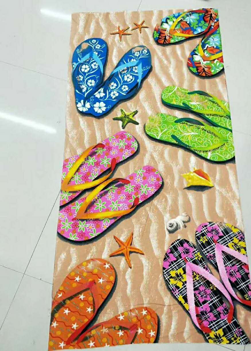 Reactive Printed Recycled Microfiber Beach Towel