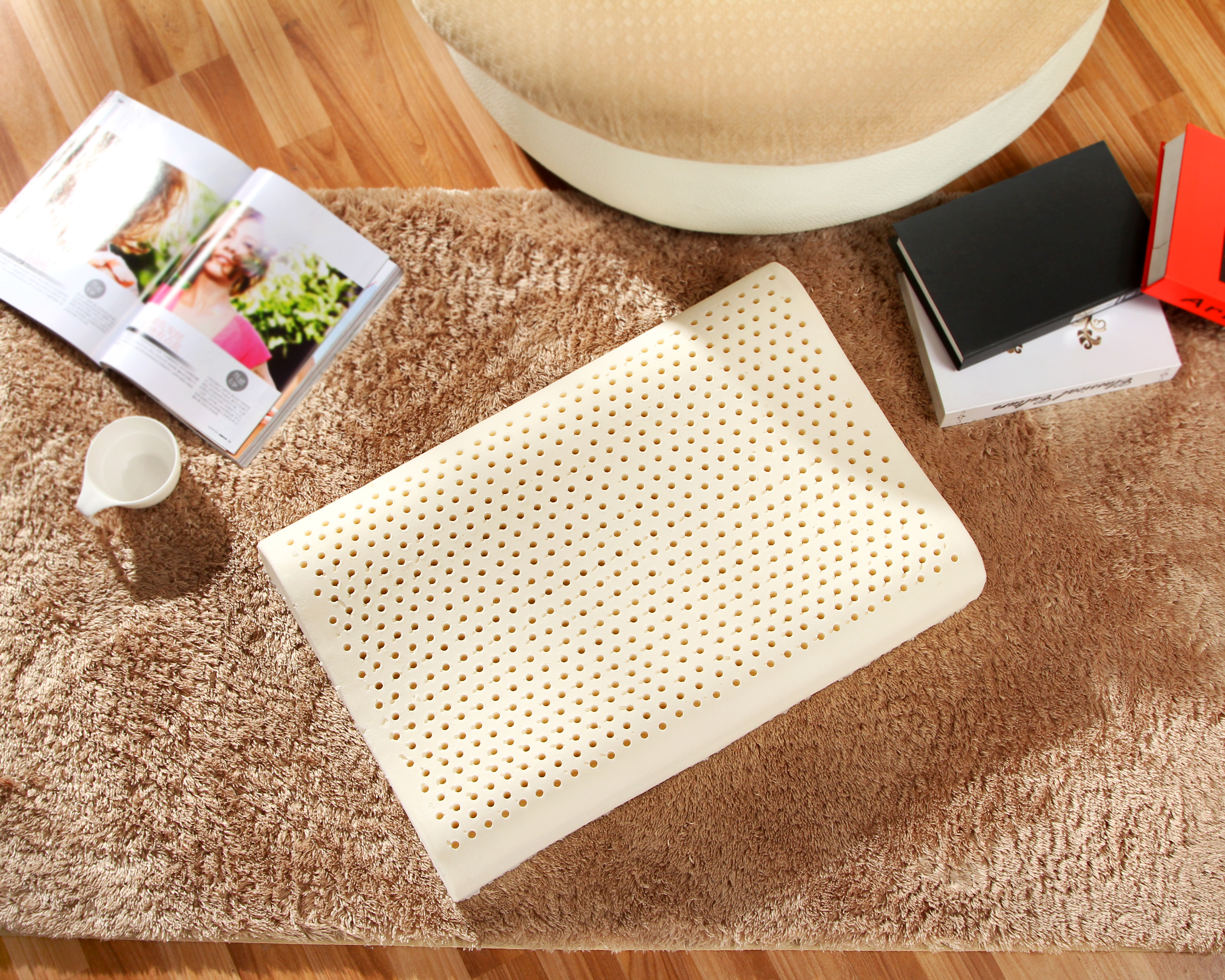Natural Latex Pillow 60x40x8/10cm