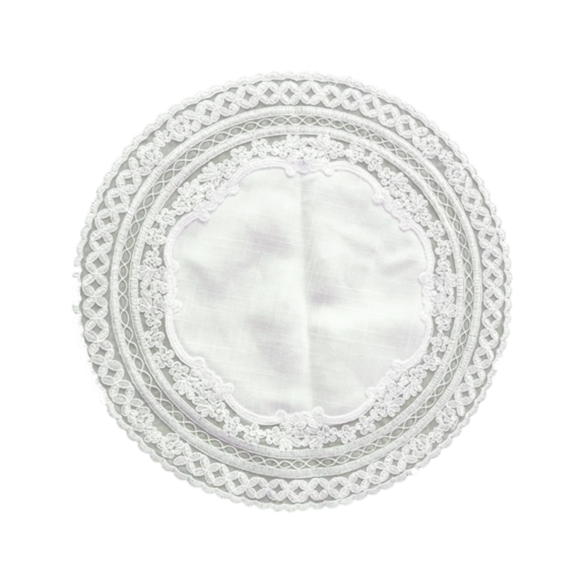 Doilies with lace all around
