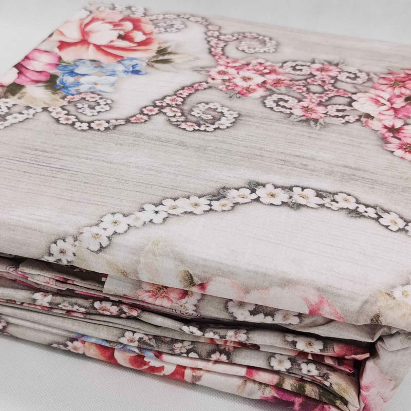 200TC Colorful Flora Print Bedding Set