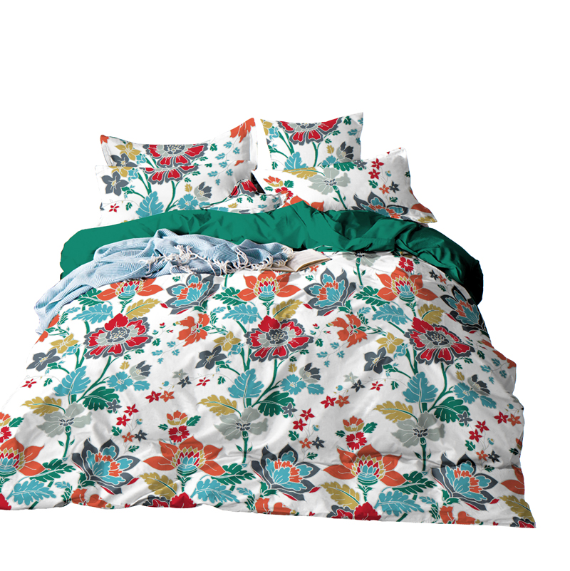 150TC 100% Cotton Floral Print Fabric for Bedding and Duvet Covers
