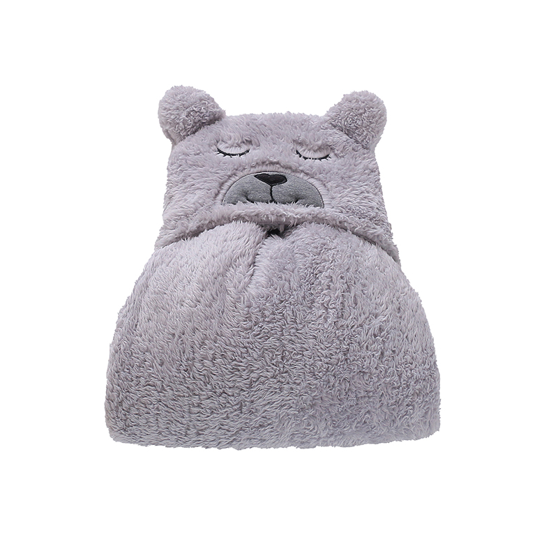 100% Polyester Kids Hooded Blanket with Embroidery