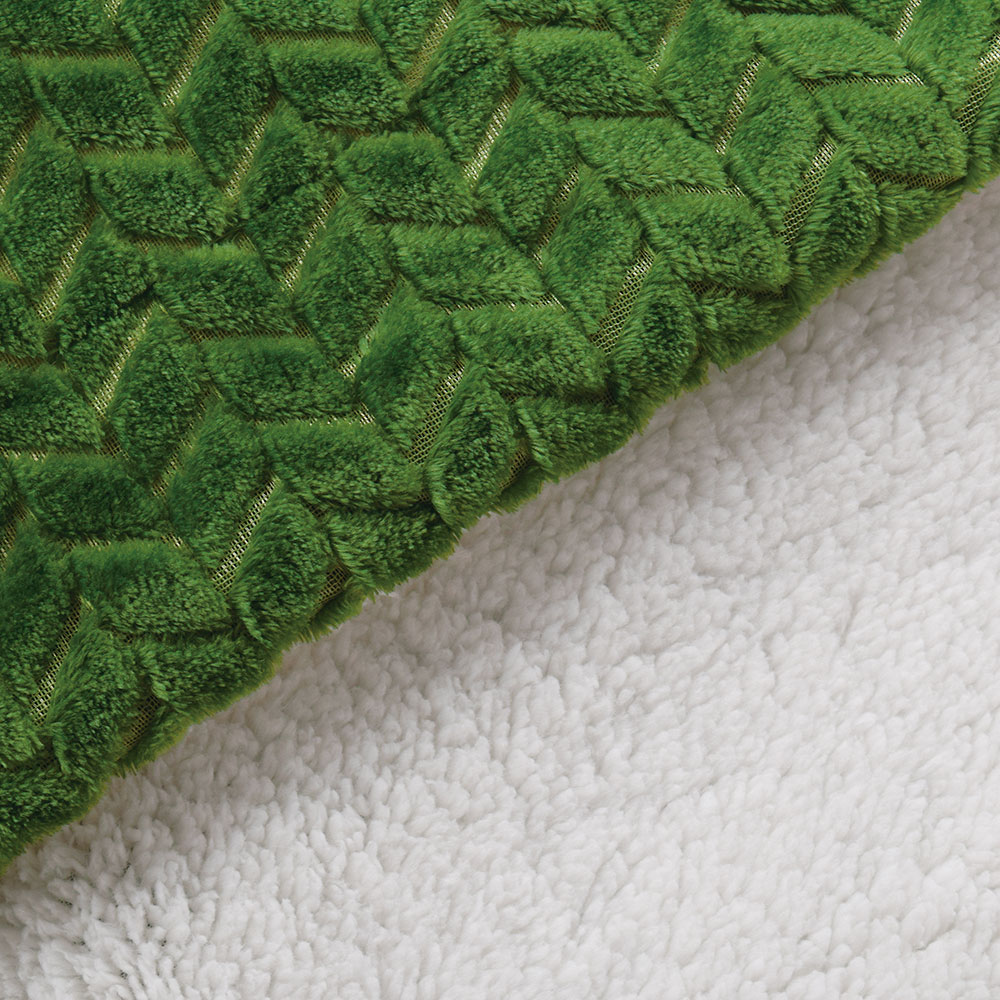 Jacquard Flannel & Sherpa Blanket