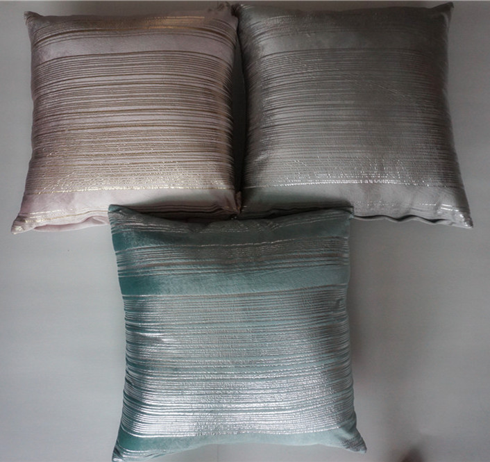 Foil Print Velvet Cushion Pillow