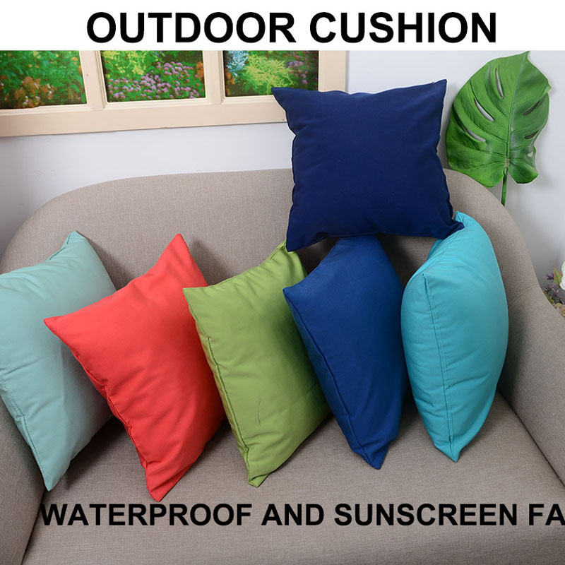Outdoor Fabric Garden Pillow and Seat Cushion
