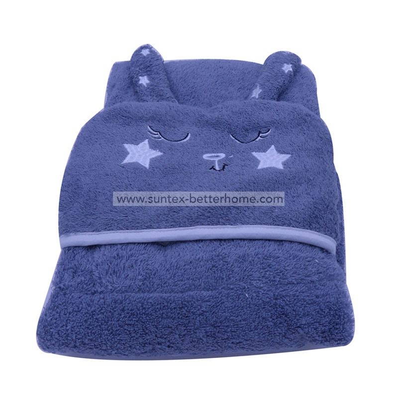Custom Terry Cloth 100% Cotton Baby Hooded Bath Towels