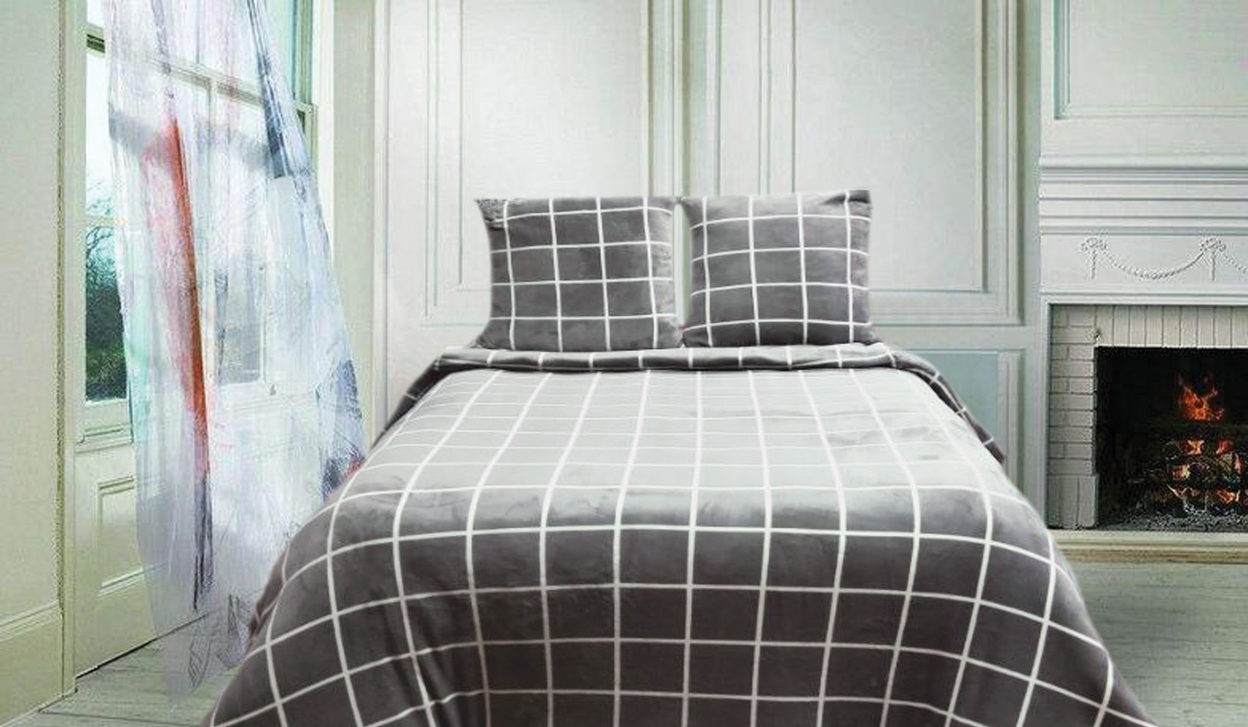 Printed Flannel Fleece Bedding Set