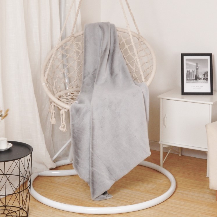 Luxury Faux Rabbit Fur Throw Blanket
