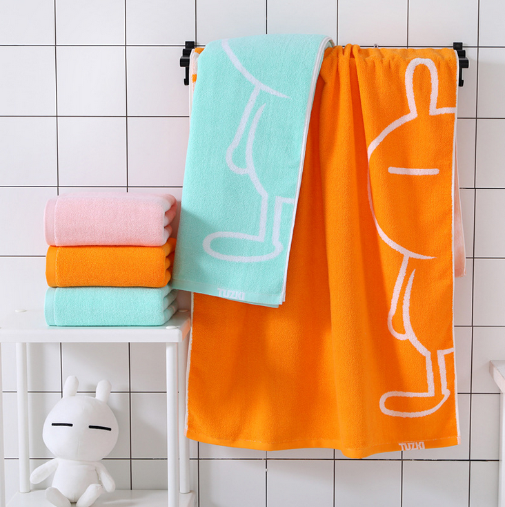 Cotton Bath Towel with Yarn Dyed Technique