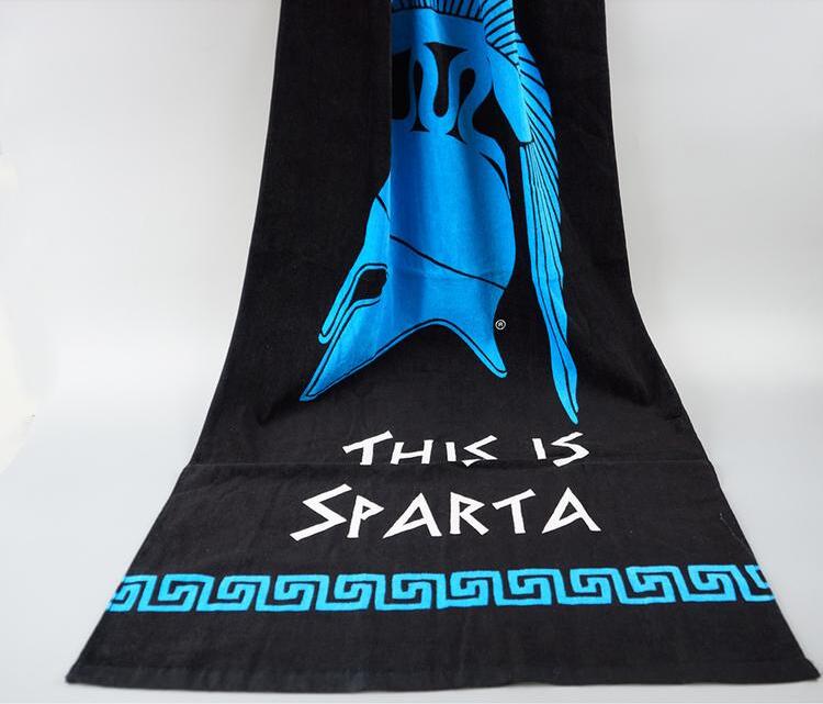 100% Cotton Custom Reactive Printed Velour Beach Towel