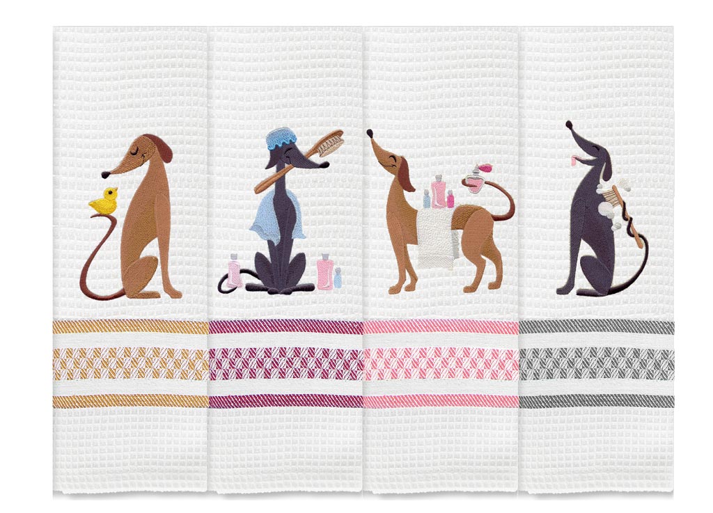 Cotton Embroidery Kitchen Towel