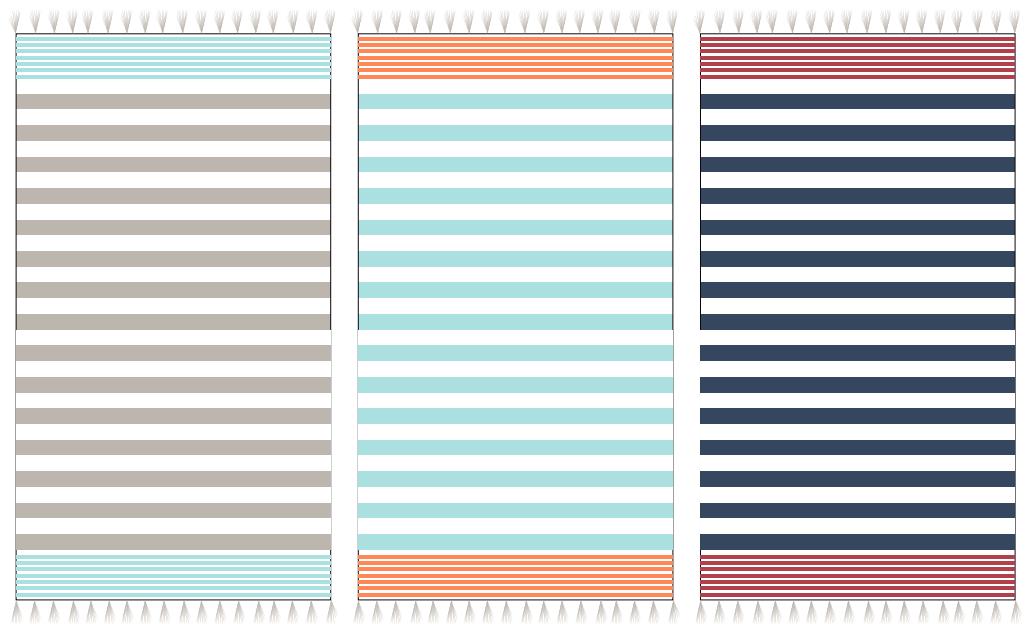Cotton Hammam Fouta Turkish Towels with Fringe