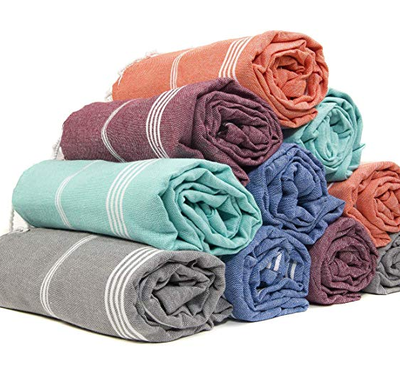 Cotton Hammam Fouta Turkish Towel with Fringe