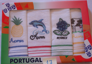 Embroidered Cotton Kitchen Towel