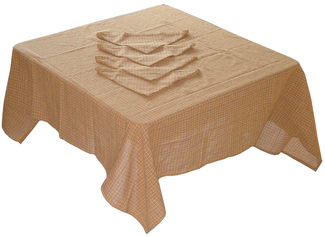 Cotton Tablecloth Set with Napkins