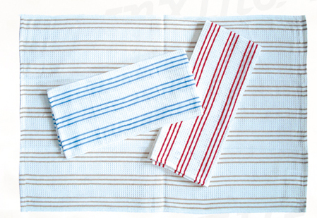 Cotton Dye Yarn Strip Tea Kitchen Towel Dish Cloth