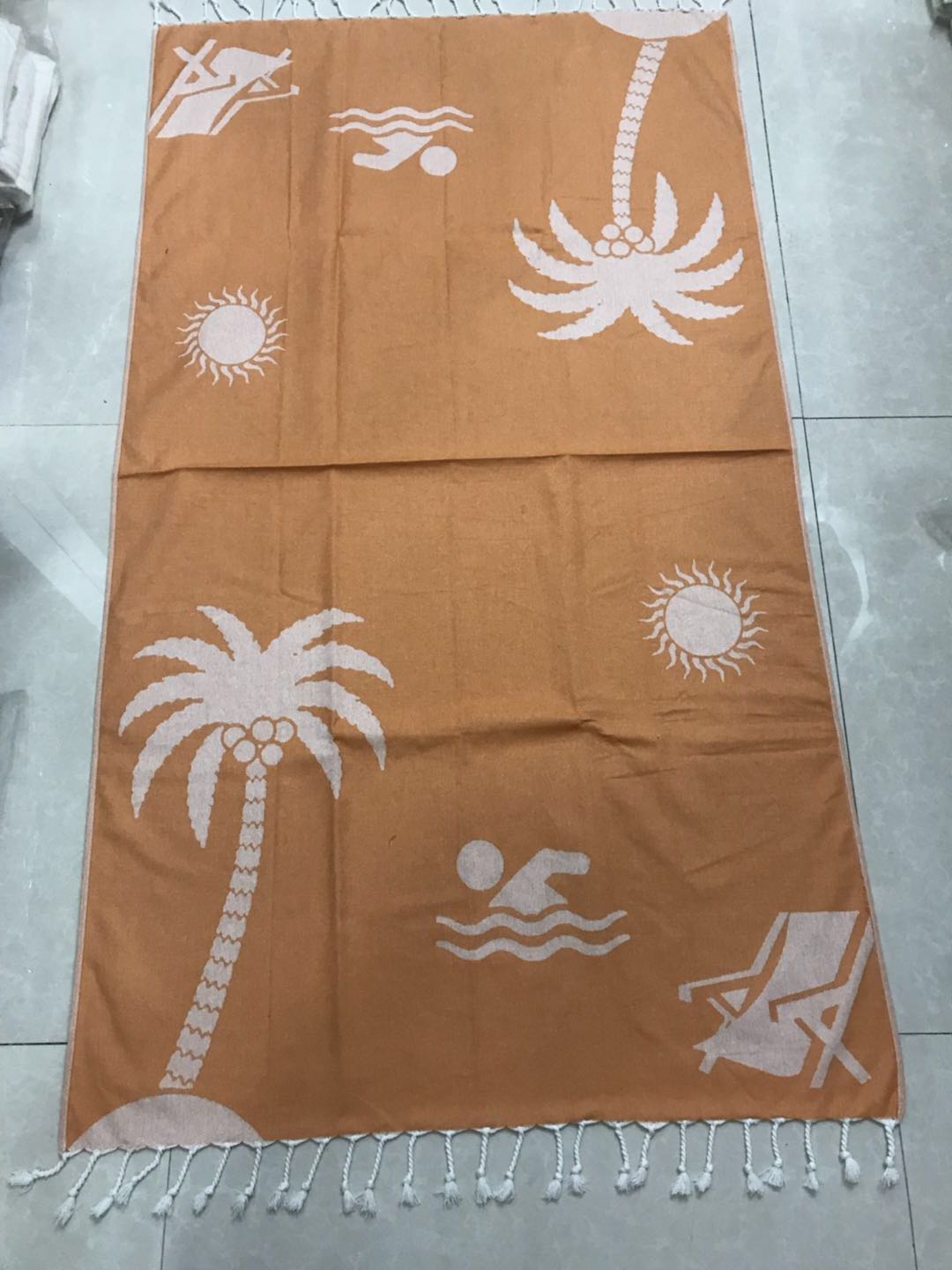 Cotton Hammam Fouta Turkish Towel with Fringe