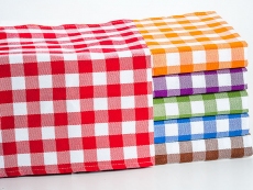 Check Pattern Cotton Tea Towel for Kitchen and Cleaning
