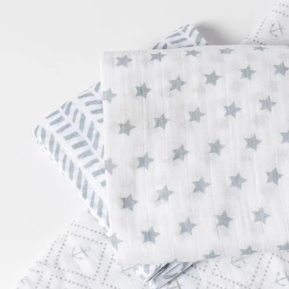 100% Cotton Printed Gauze Muslin Baby Diaper