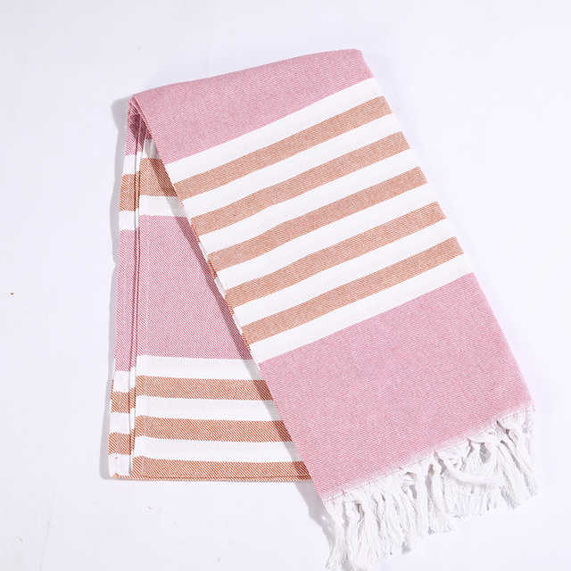 Cotton Turkish Hammam Fouta Towel with Fringe