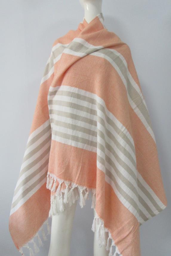 Cotton Hammam Fouta Turkish Towel with Fringe