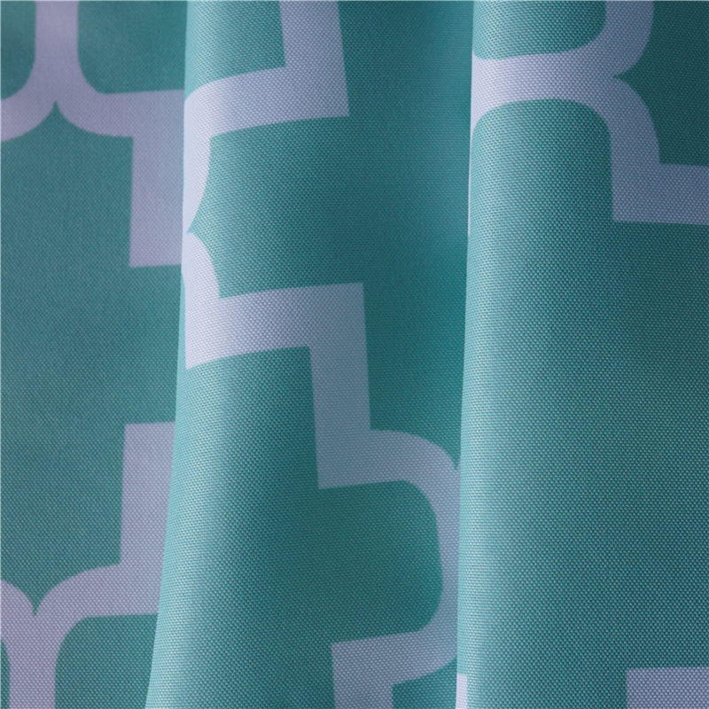 Wholesale Rectangle Polyester Green Cross Puzzle Printed Tablecloth