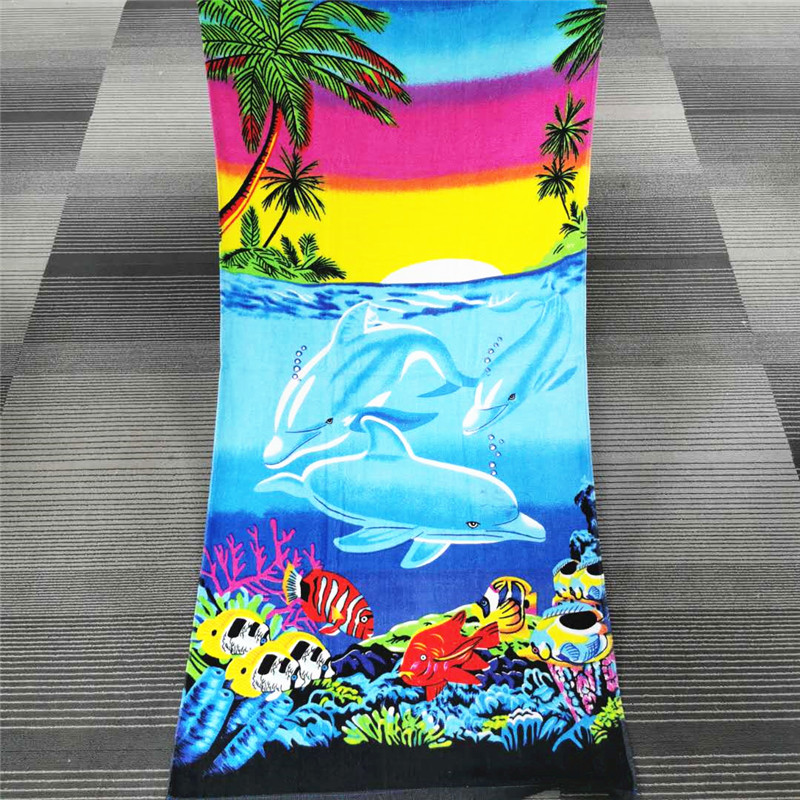 Cotton Reactive Printed Beach Towel