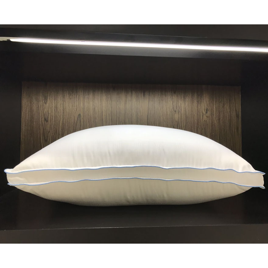 100% Cotton Down Proof Fabric Pillow with Microfiber or Hollow Fiber Filling