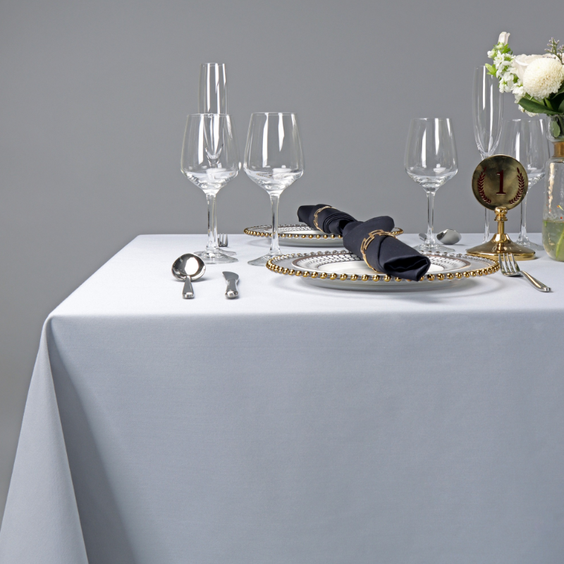 100% Spun Polyester MJS Solid Color Tablecloth