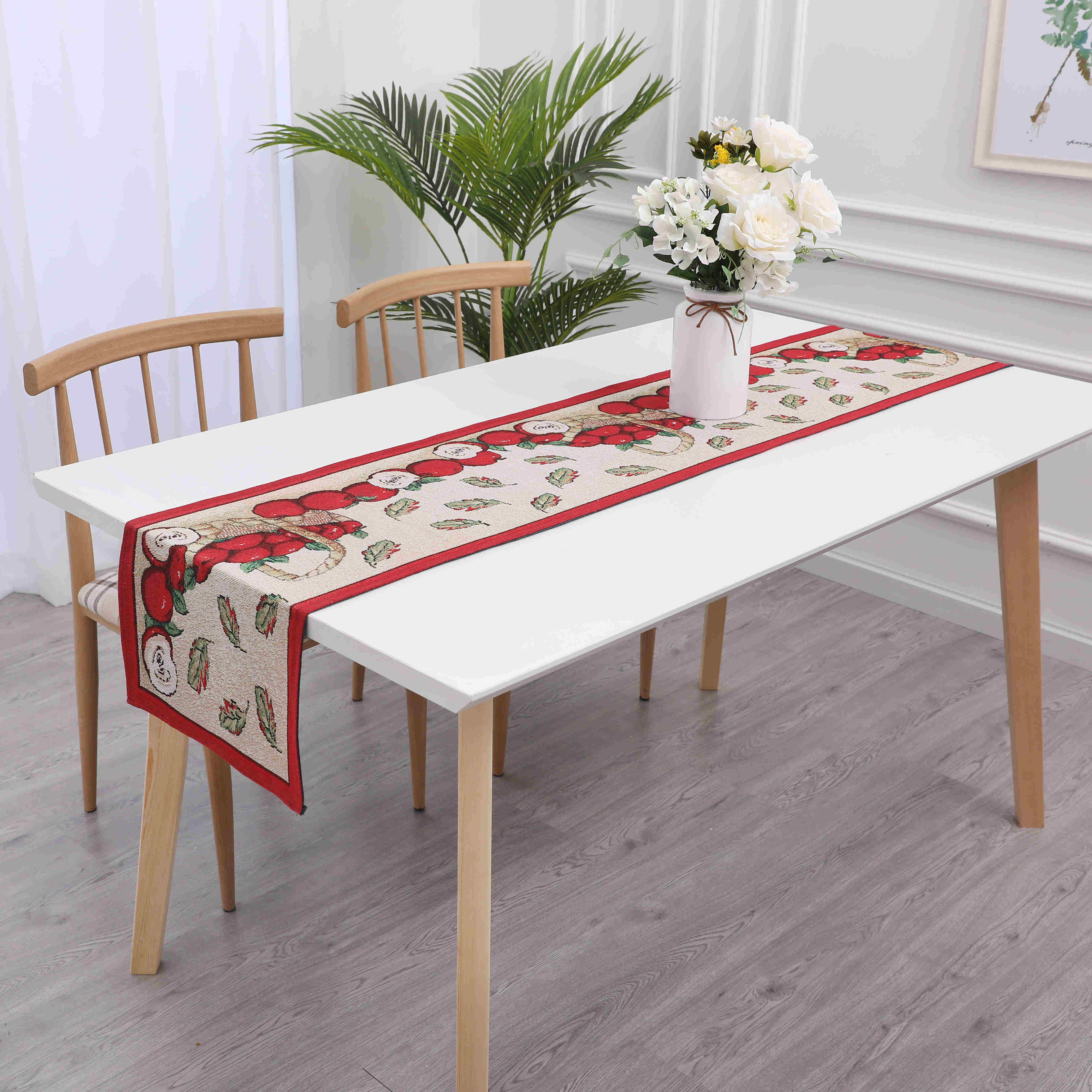 Chenille Jacquard Placemat and Spring Holiday Runner