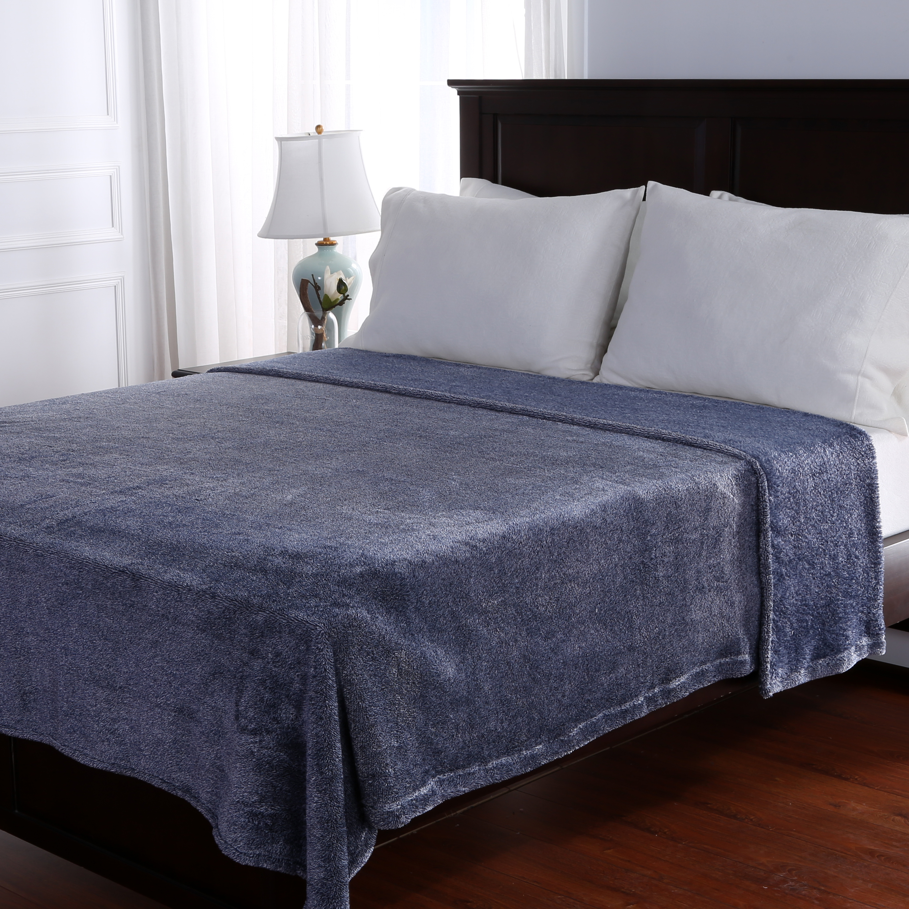 280gsm Polar Fleece High Loft Heathered Blanket