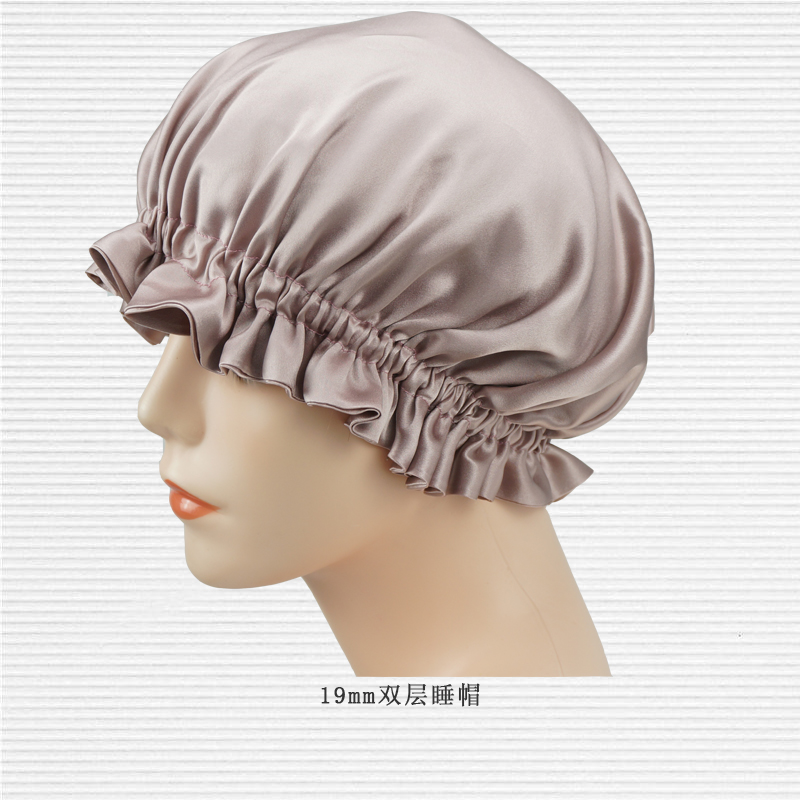 Double Layer 100% Mulberry Silk Sleep Cap