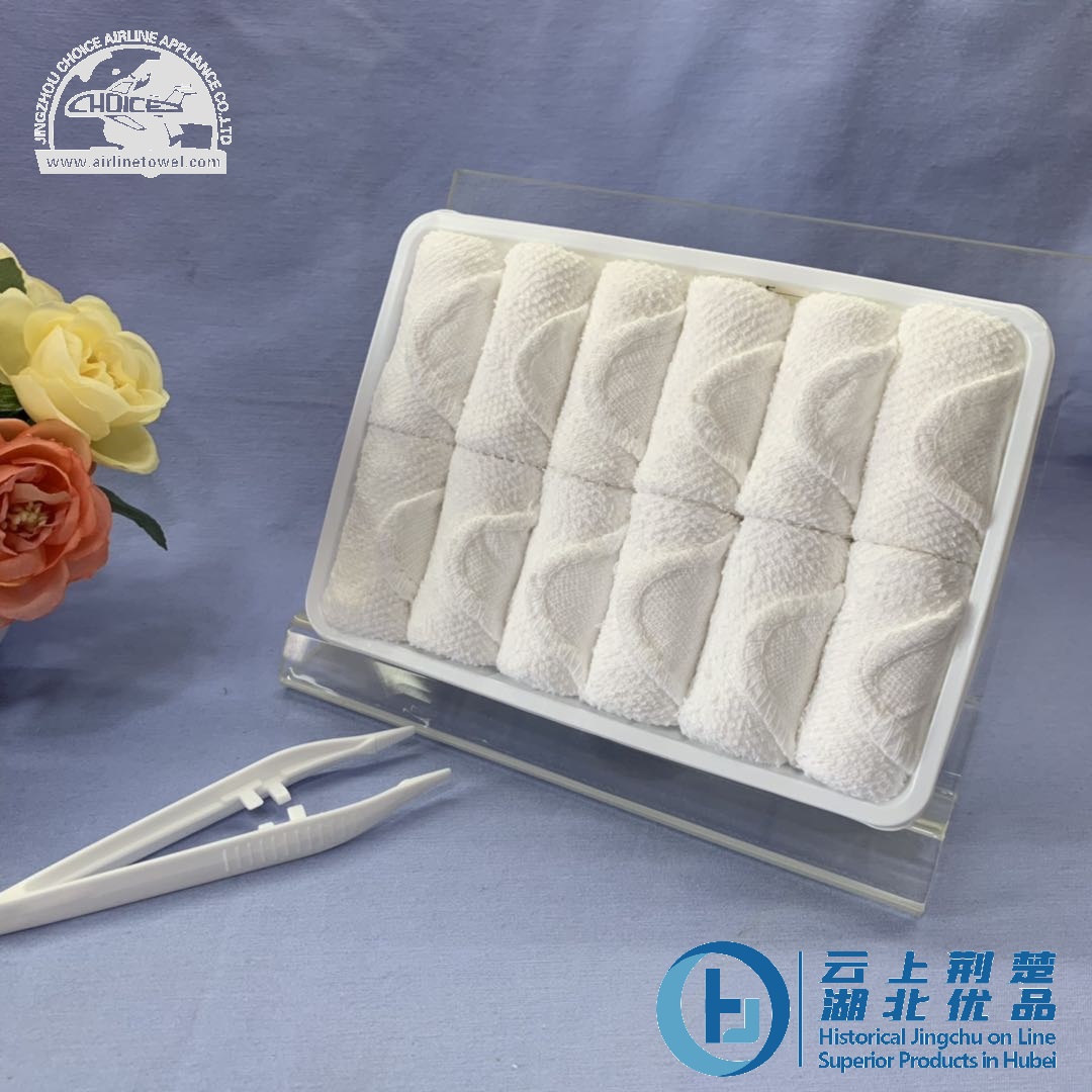 Premium White Cotton Airline Disposable Hand Towel