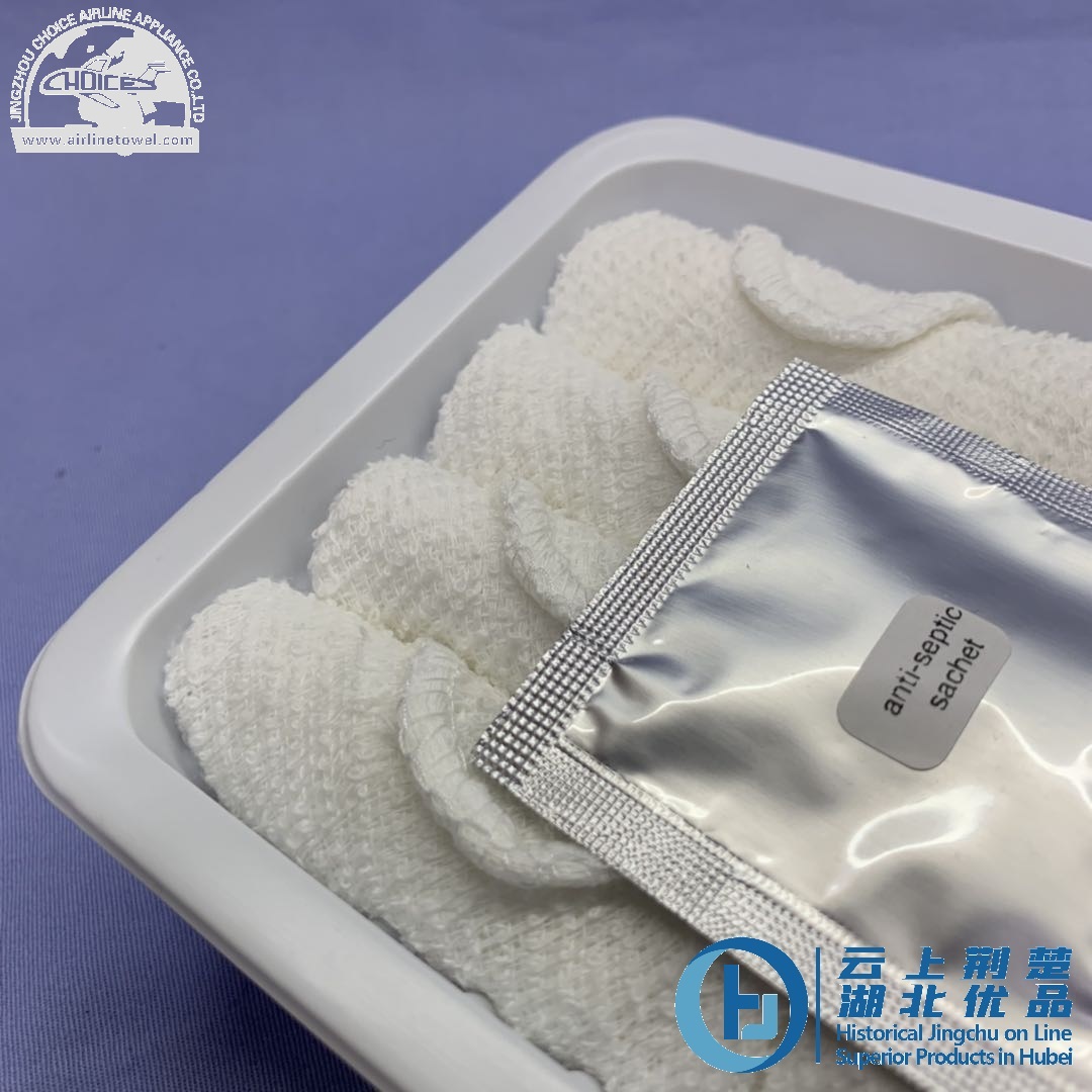 Premium Cotton Antiseptic White Airline Disposable Hand Towel